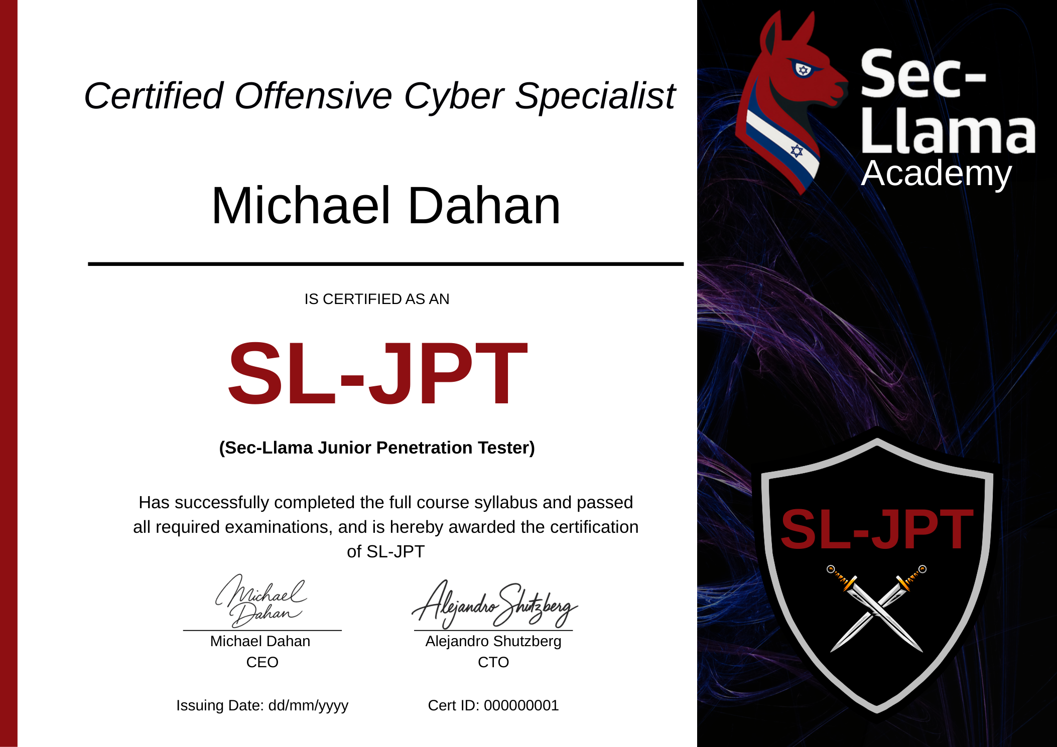 SL-JPT — Sec-Llama Junior Penetration Tester Certificate
